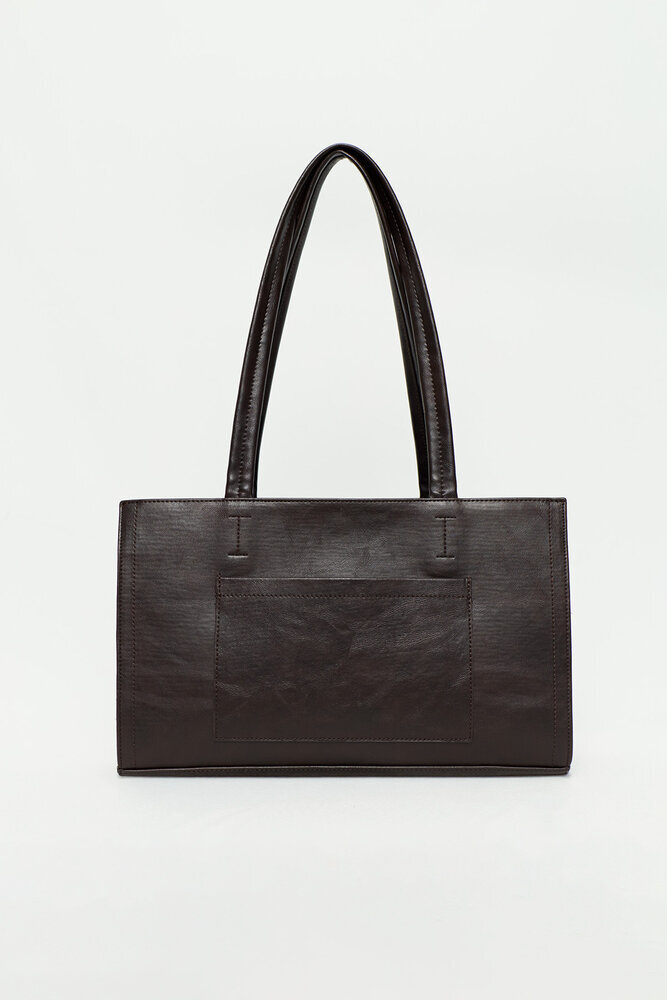 BE BLUE - ACI KAHVE MİNİMAL OMUZ ÇANTASI