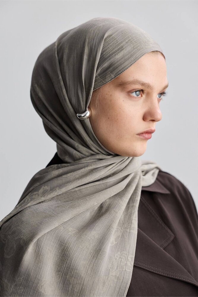 BE BLUE - AÇIK LAVANTA ROSE MAT JAKARLI ŞAL