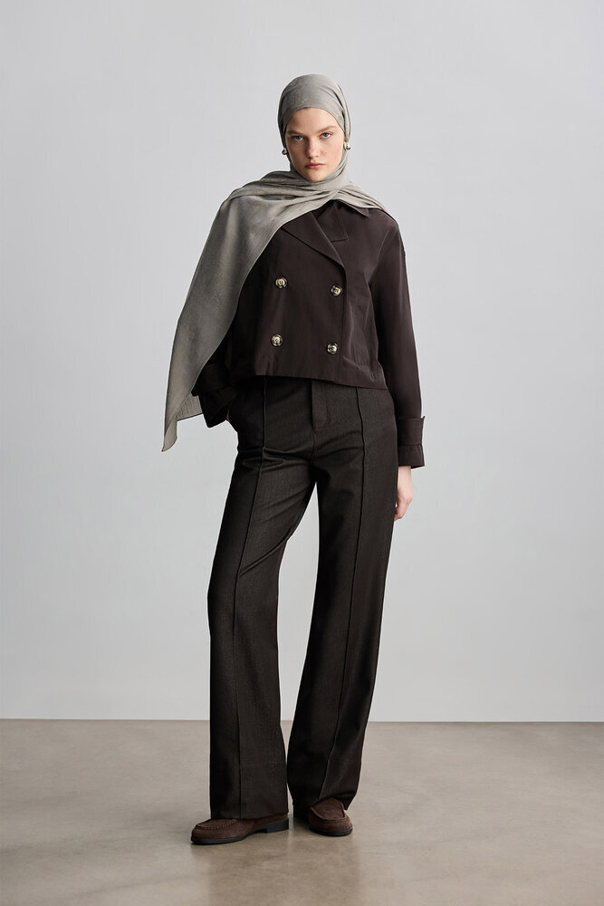 BE BLUE - AÇIK LAVANTA ROSE MAT JAKARLI ŞAL