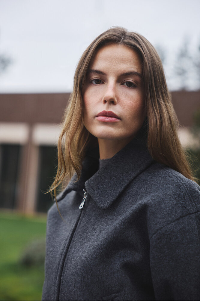 BE BLUE - ANTRASİT KISA KAŞE KABAN