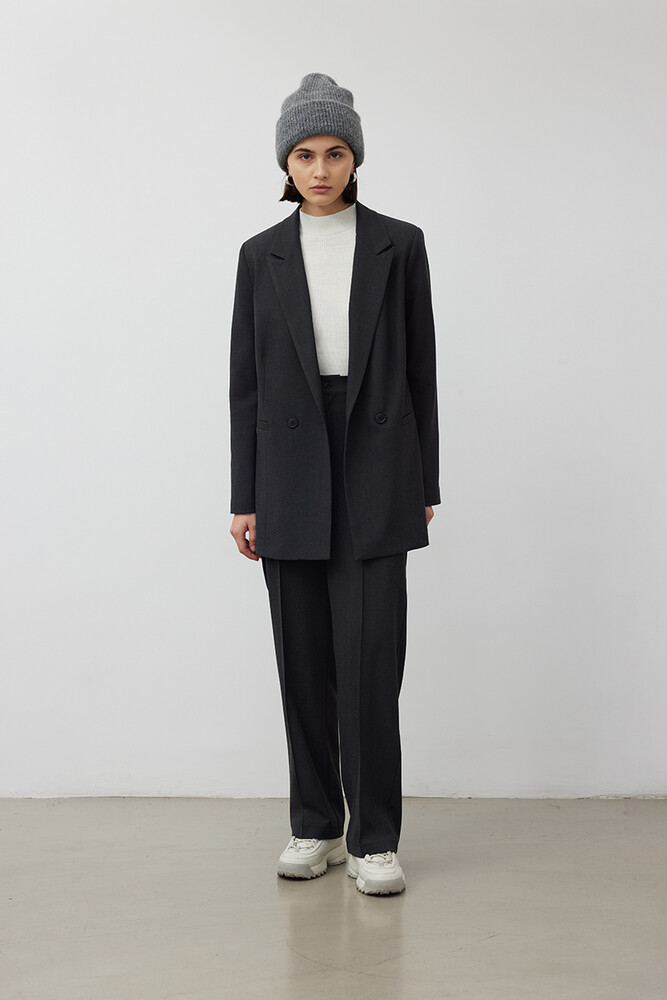 BE BLUE - ANTRASİT KLASİK BLAZER