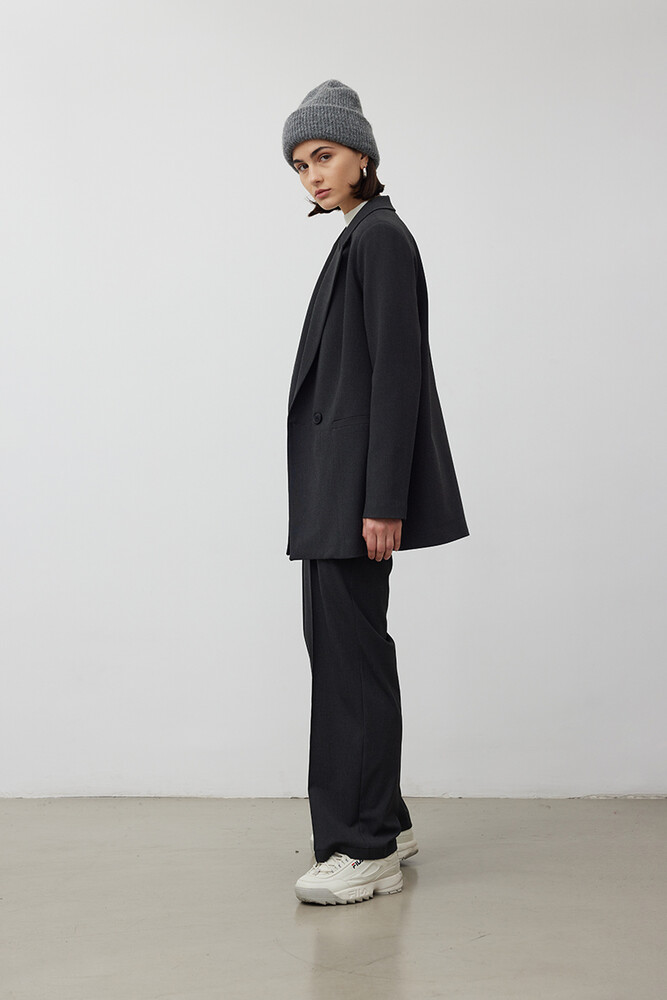 BE BLUE - ANTRASİT KLASİK BLAZER