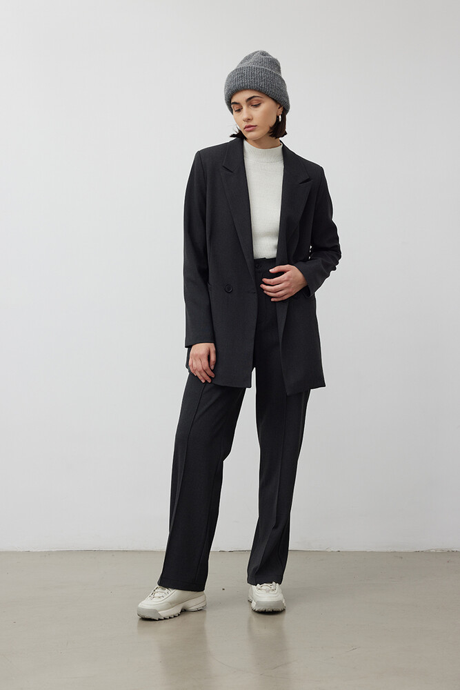 BE BLUE - ANTRASİT KLASİK BLAZER