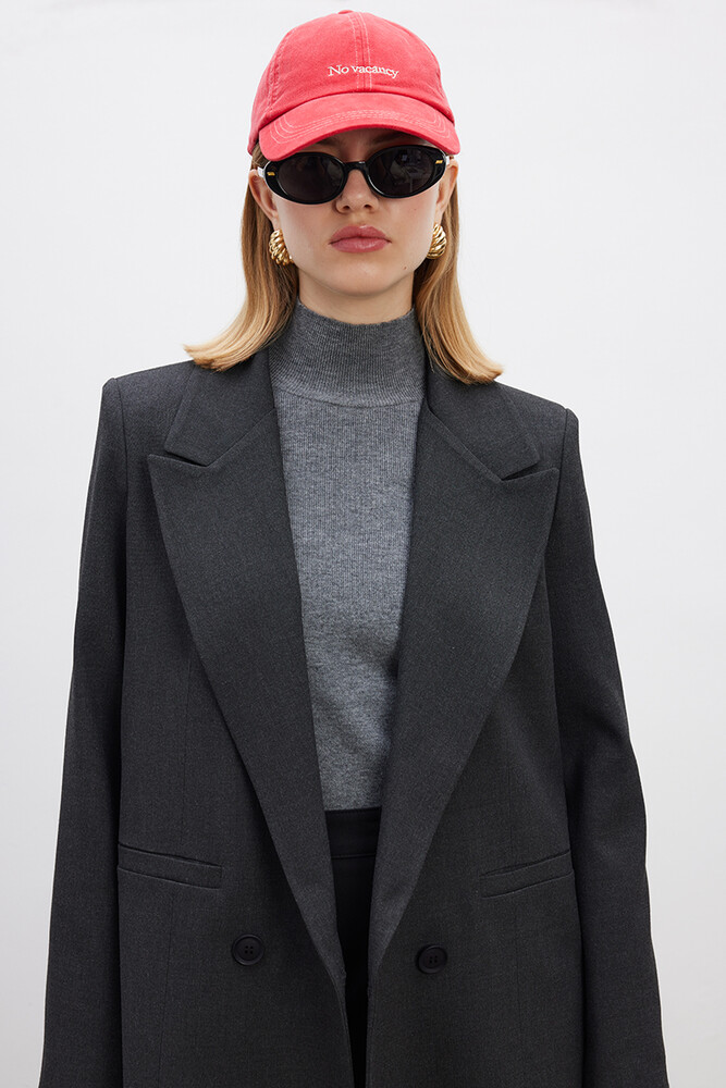 BE BLUE - ANTRASİT KLASİK BLAZER