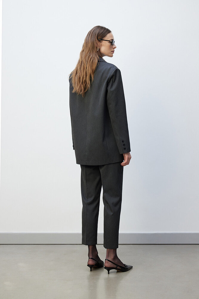 BE BLUE - ANTRASİT KRUVAZE BLAZER