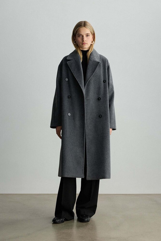 BE BLUE - ANTRASİT KRUVAZE UZUN KABAN