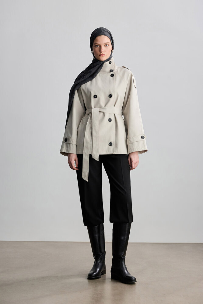 BE BLUE - ANTRASİT ROSE MAT JAKARLI ŞAL