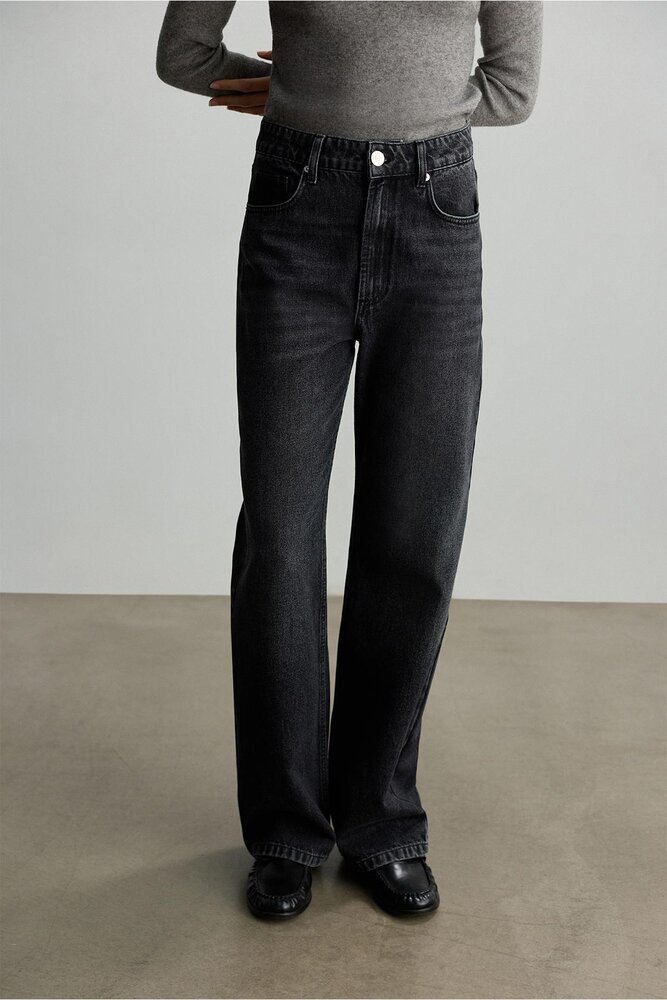 BE BLUE - ANTRASİT STRAIGHT FIT DENİM PANTOLON