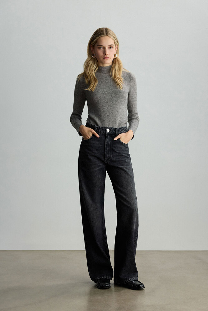 BE BLUE - ANTRASİT STRAIGHT FIT DENİM PANTOLON