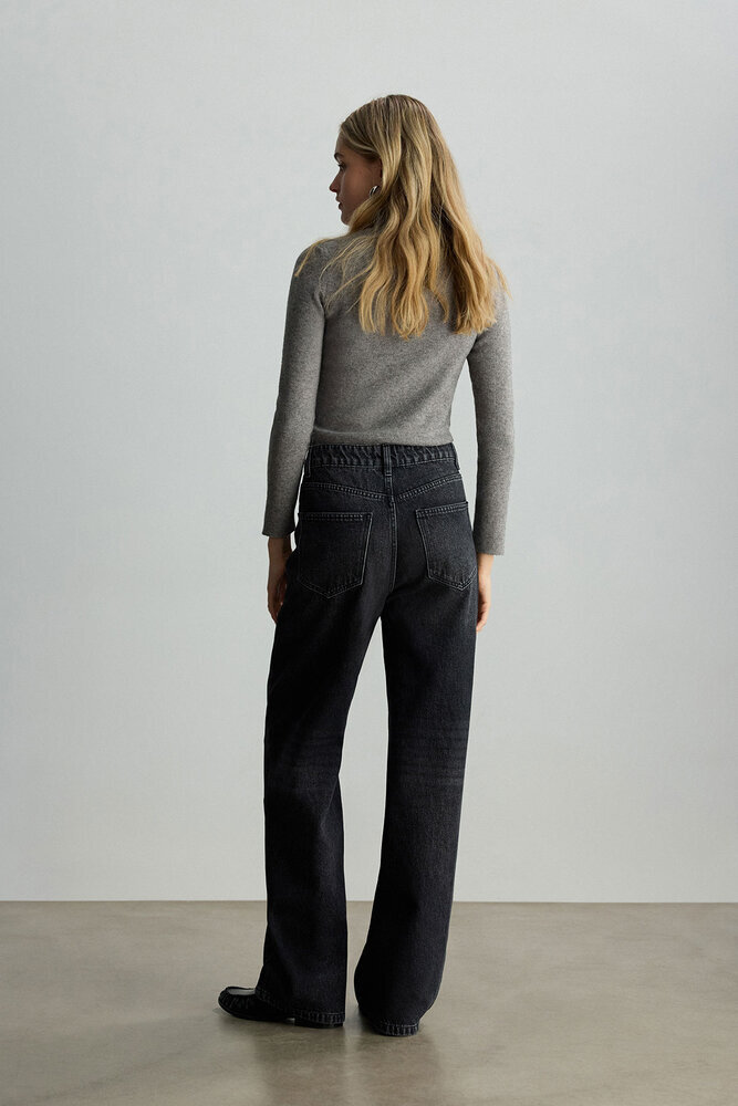 BE BLUE - ANTRASİT STRAIGHT FIT DENİM PANTOLON