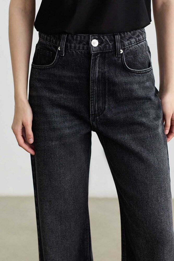 ANTRASİT STRAIGHT FIT DENİM PANTOLON - Thumbnail