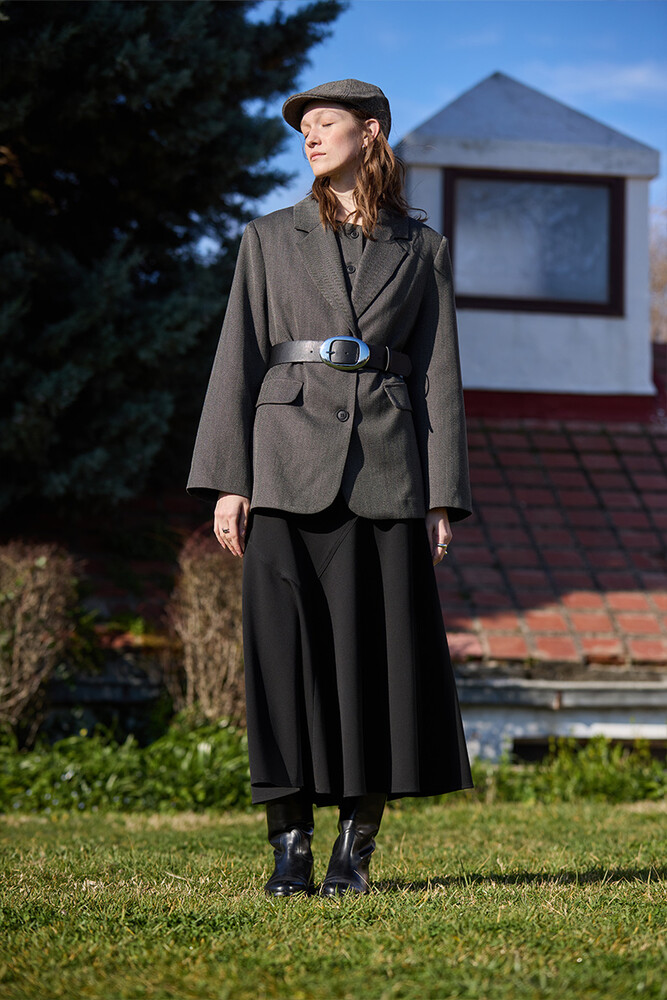 BE BLUE - BALIKSIRTI DESENLİ BLAZER