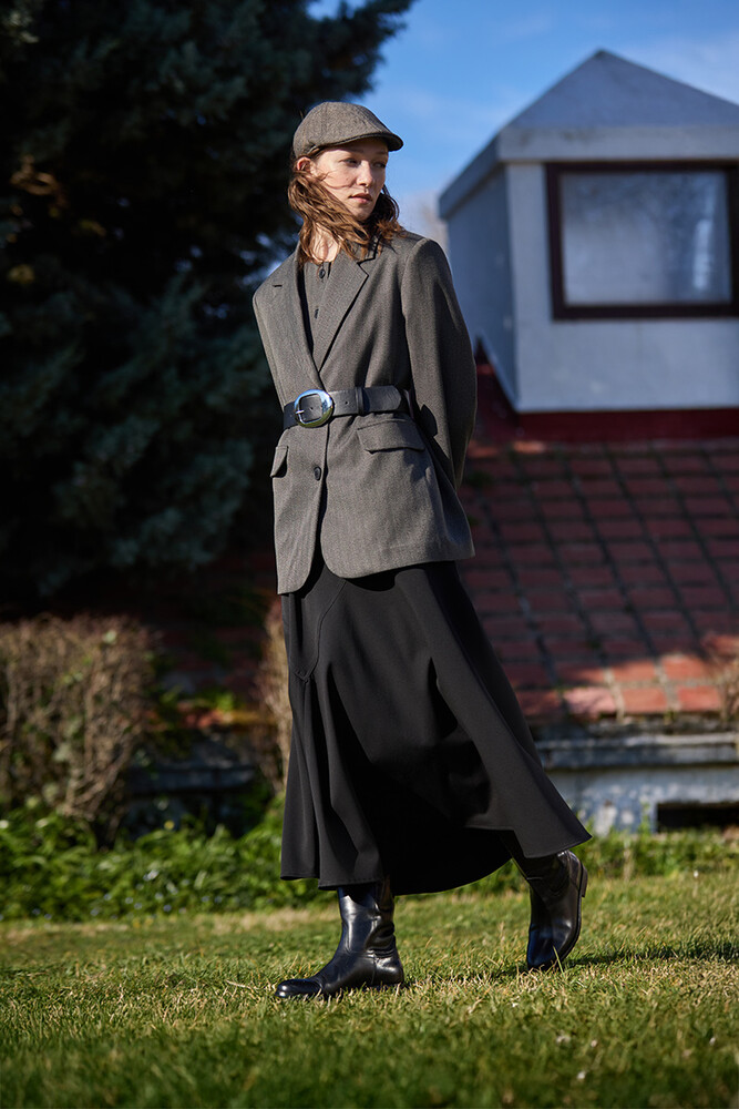 BE BLUE - BALIKSIRTI DESENLİ BLAZER