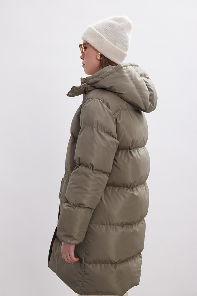 BE BLUE - BEJ ÇIKARILABİLİR KAPÜŞONLU MONT