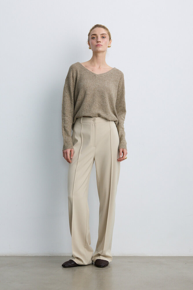 BE BLUE - TAŞ NERVÜRLÜ PALAZZO PANTOLON