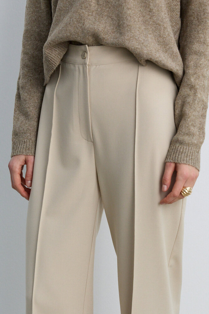 BE BLUE - TAŞ NERVÜRLÜ PALAZZO PANTOLON