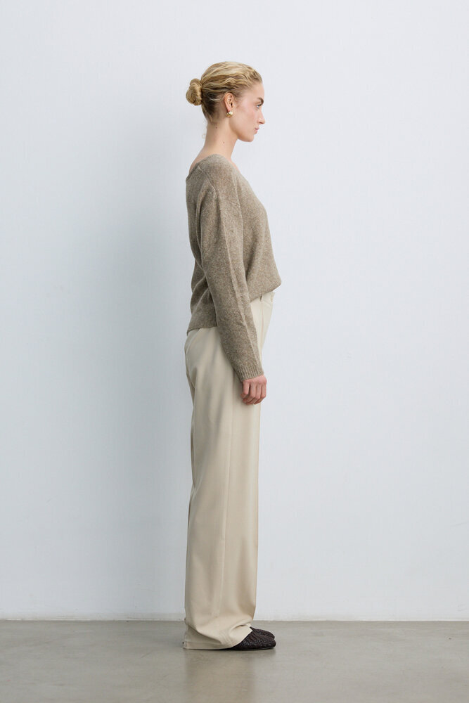 BE BLUE - TAŞ NERVÜRLÜ PALAZZO PANTOLON