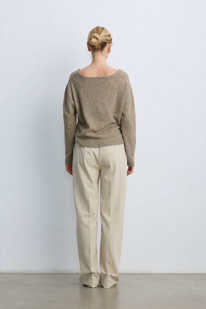 BE BLUE - TAŞ NERVÜRLÜ PALAZZO PANTOLON