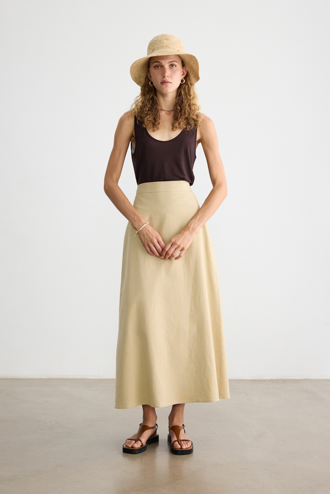 BE BLUE - BEJ PAMUK KETEN ETEK