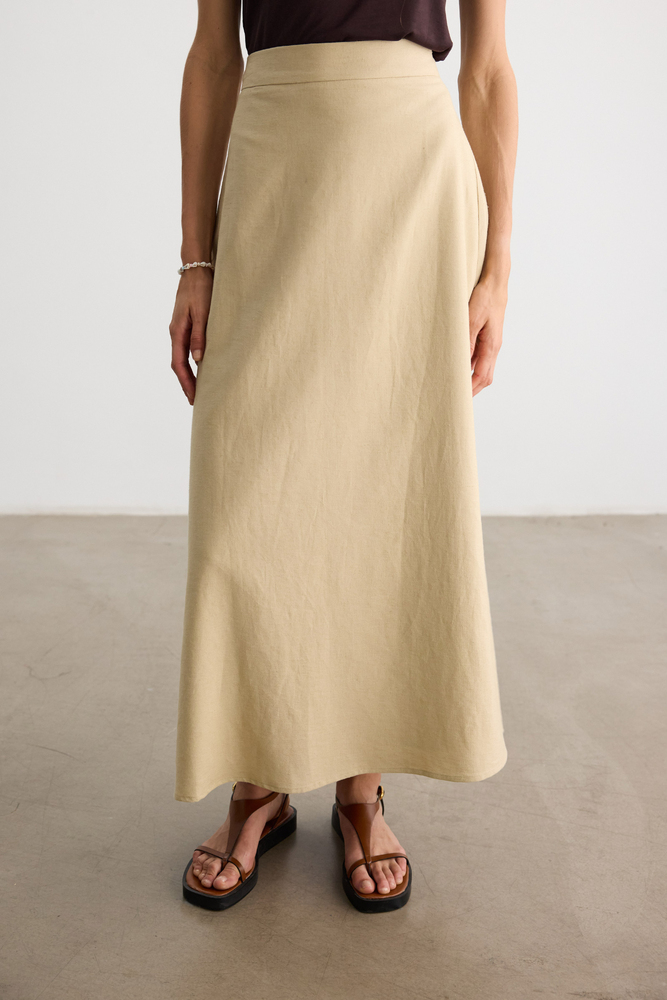 BE BLUE - BEJ PAMUK KETEN ETEK