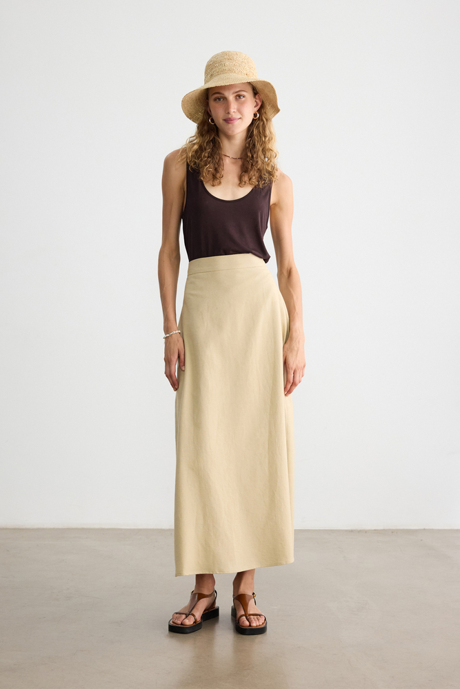 BE BLUE - BEJ PAMUK KETEN ETEK