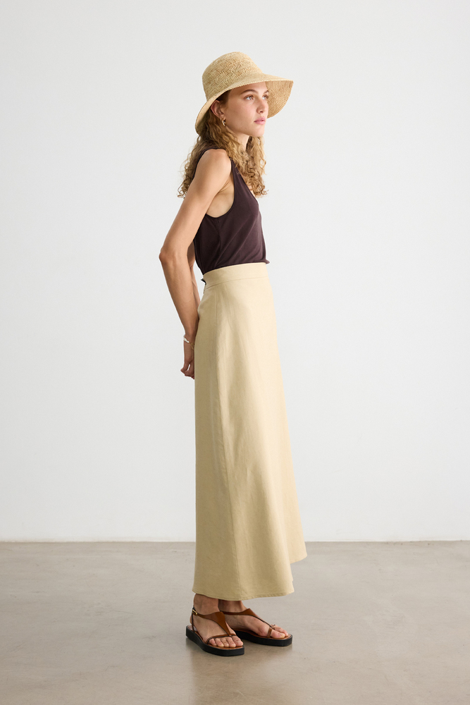 BE BLUE - BEJ PAMUK KETEN ETEK