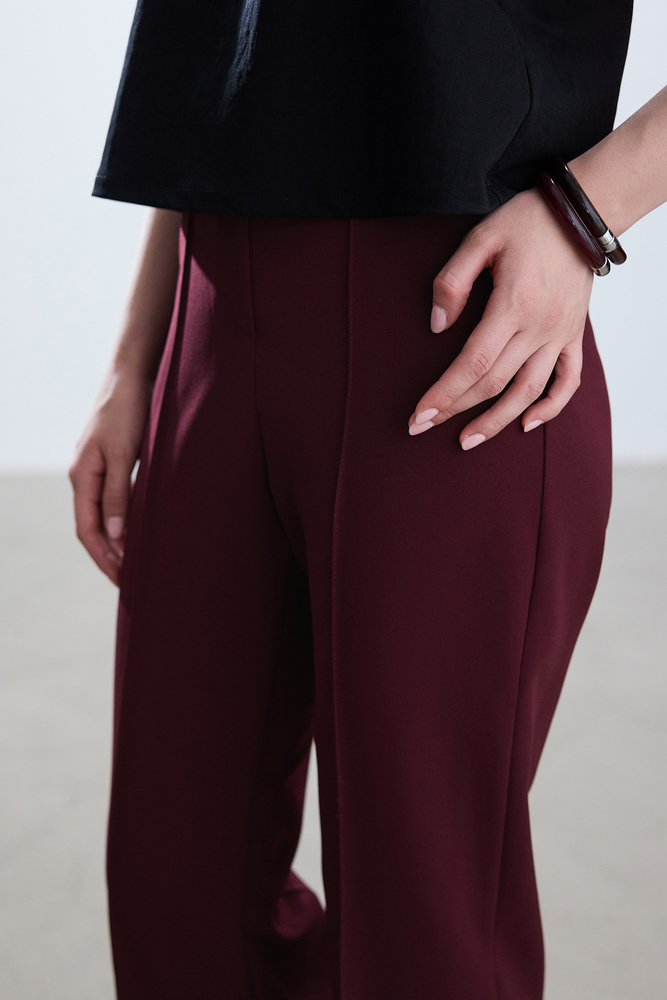 BE BLUE - BORDO FLARE PANTOLON