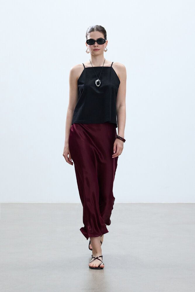 BE BLUE - BORDO SATEN ETEK