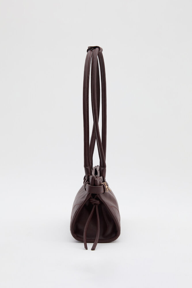 BE BLUE - BORDO VINTAGE KEMERLİ ÇANTA