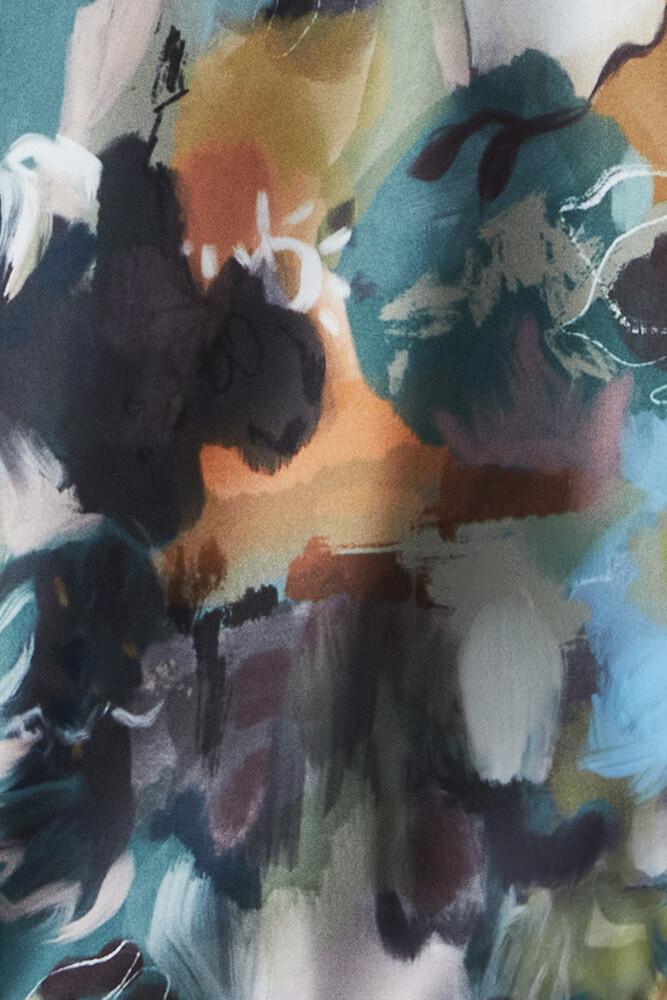 BE BLUE - BRUSH DESENLİ SURF MAYO