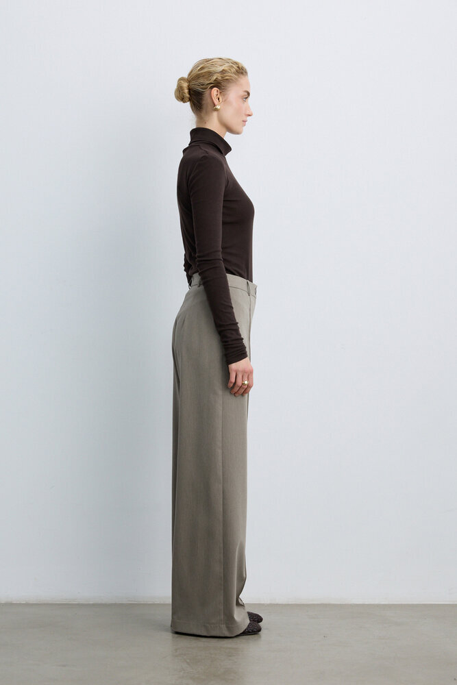 BE BLUE - ÇAĞLA NERVÜRLÜ GENİŞ PAÇA PANTOLON