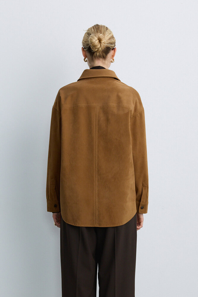 BE BLUE - CAMEL SÜET GÖMLEK