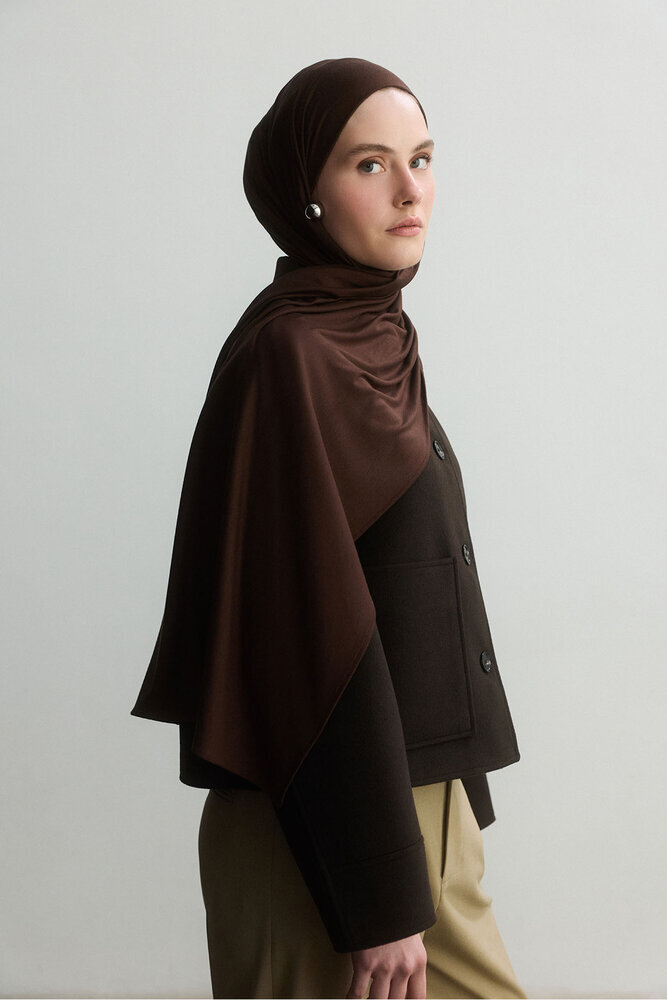 BE BLUE - ÇİKOLATA KAHVE BAMBU PENYE ŞAL (1)
