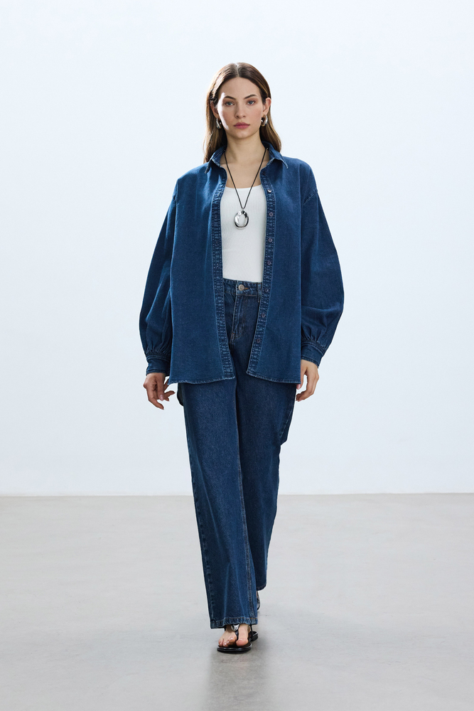 BE BLUE - VINTAGE DENİM GÖMLEK