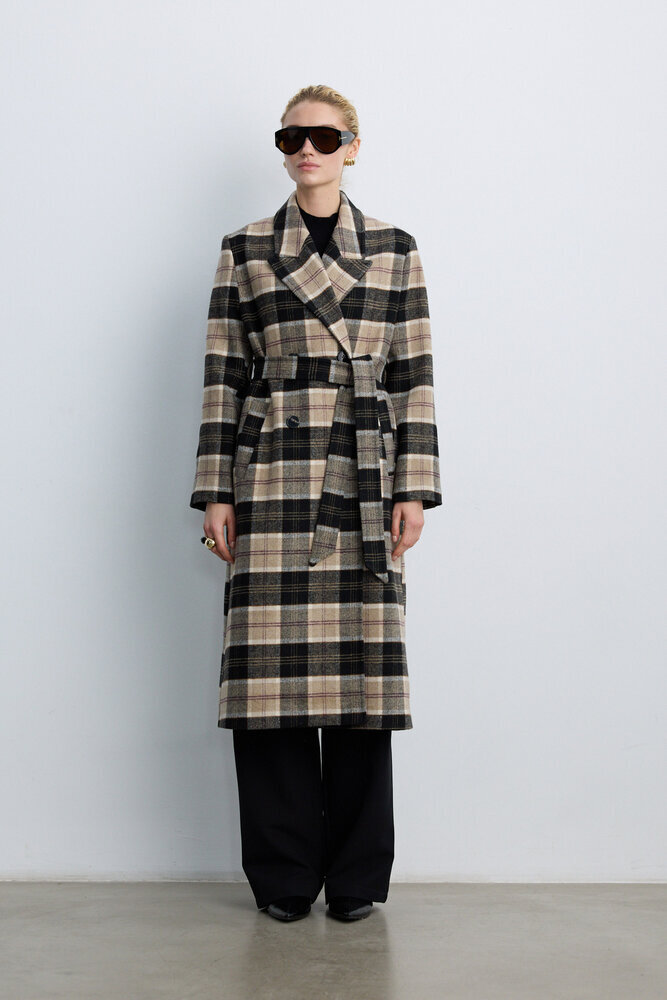 BE BLUE - EKOSE KRUVAZE UZUN KABAN