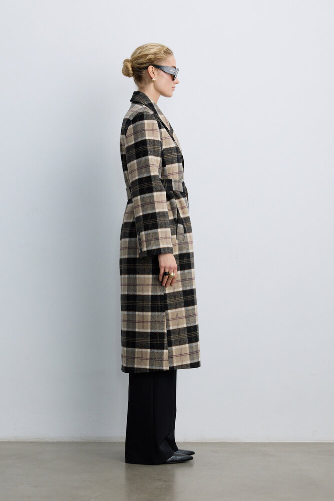 BE BLUE - EKOSE KRUVAZE UZUN KABAN