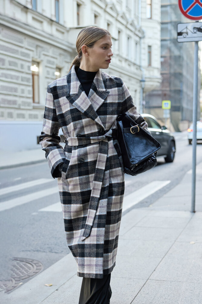 BE BLUE - EKOSE KRUVAZE UZUN KABAN