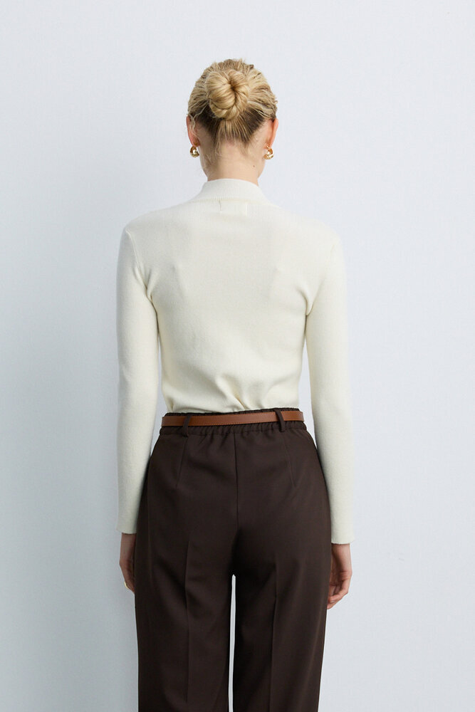 BE BLUE - EKRU BALIKÇI TRİKO KAZAK