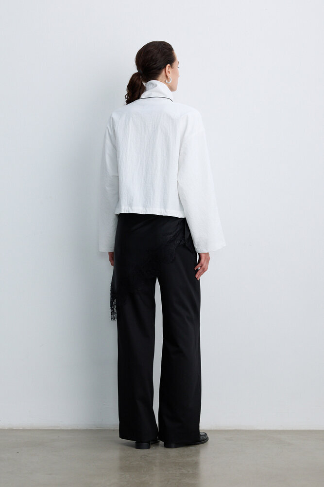 BE BLUE - EKRU DİK YAKA CEKET