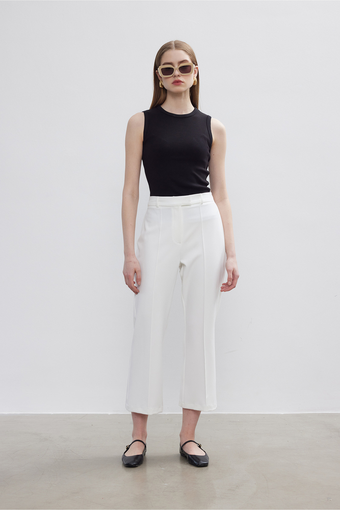 BE BLUE - EKRU FLARE PANTOLON