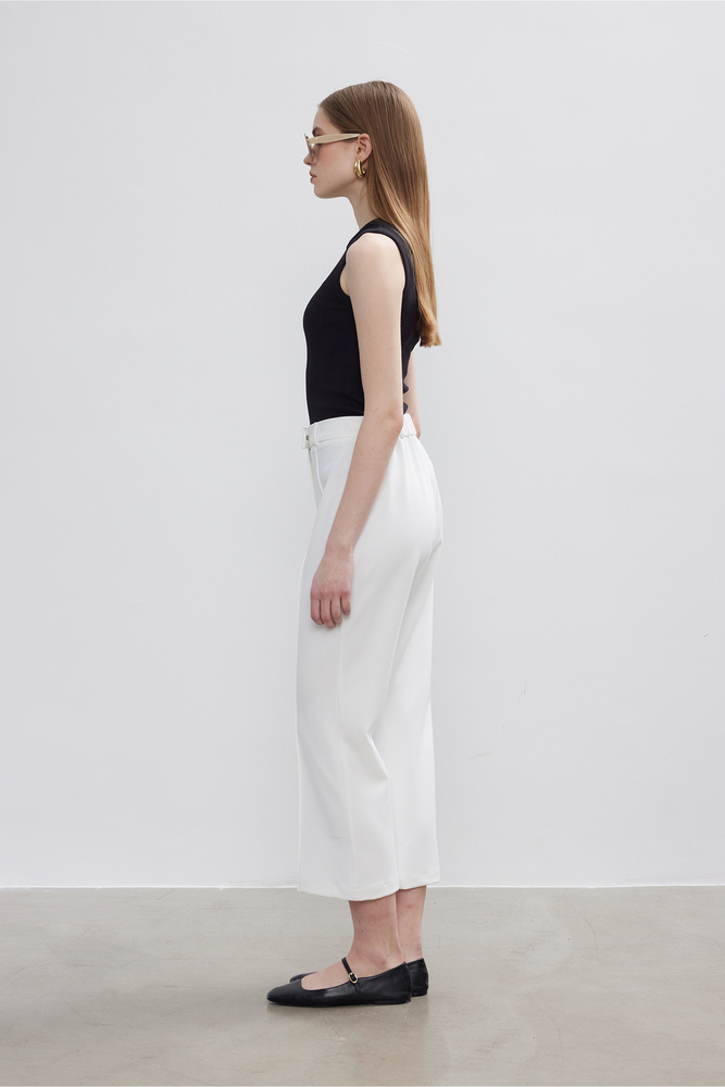 BE BLUE - EKRU FLARE PANTOLON