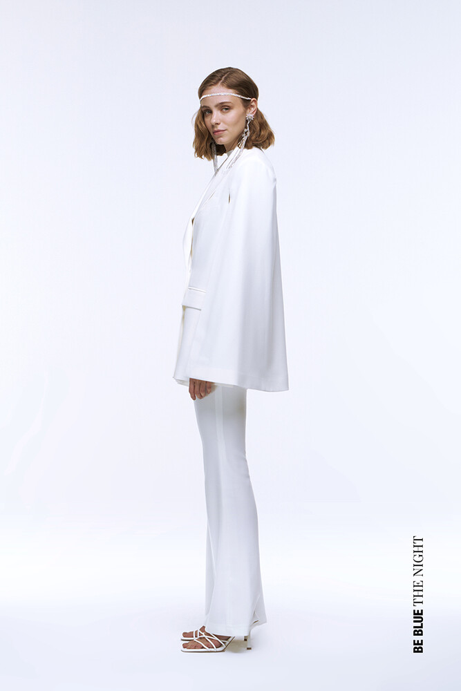 BE BLUE - EKRU PELERİN BLAZER