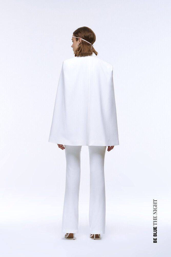 BE BLUE - EKRU PELERİN BLAZER