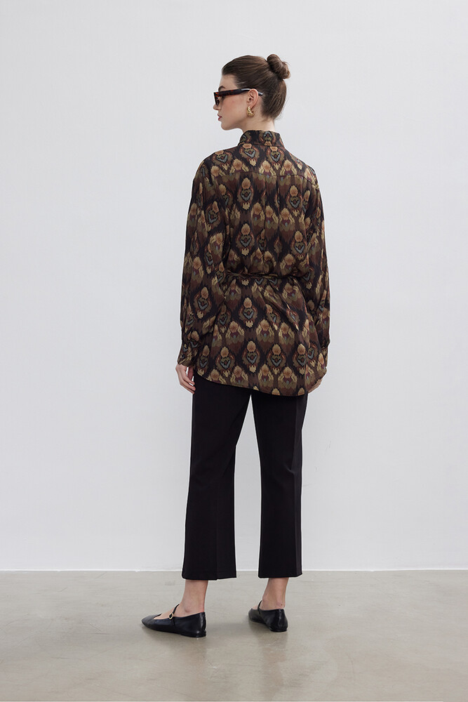 BE BLUE - ETNİK DESEN VINTAGE GÖMLEK