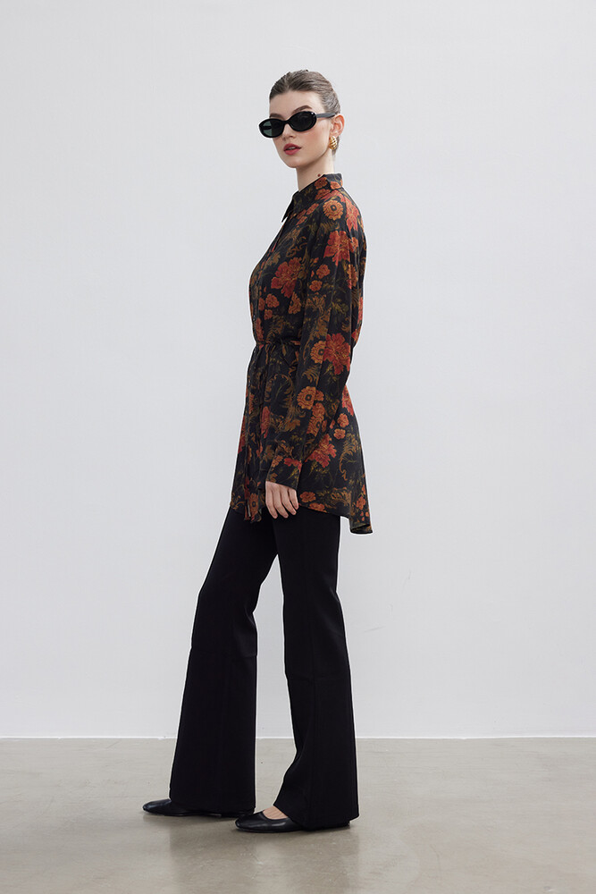 BE BLUE - FLORAL DESEN VINTAGE GÖMLEK