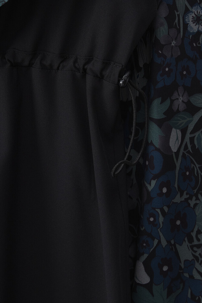 BE BLUE - FLORAL DESENLİ COMFORT TESETTÜR MAYO ELBİSE