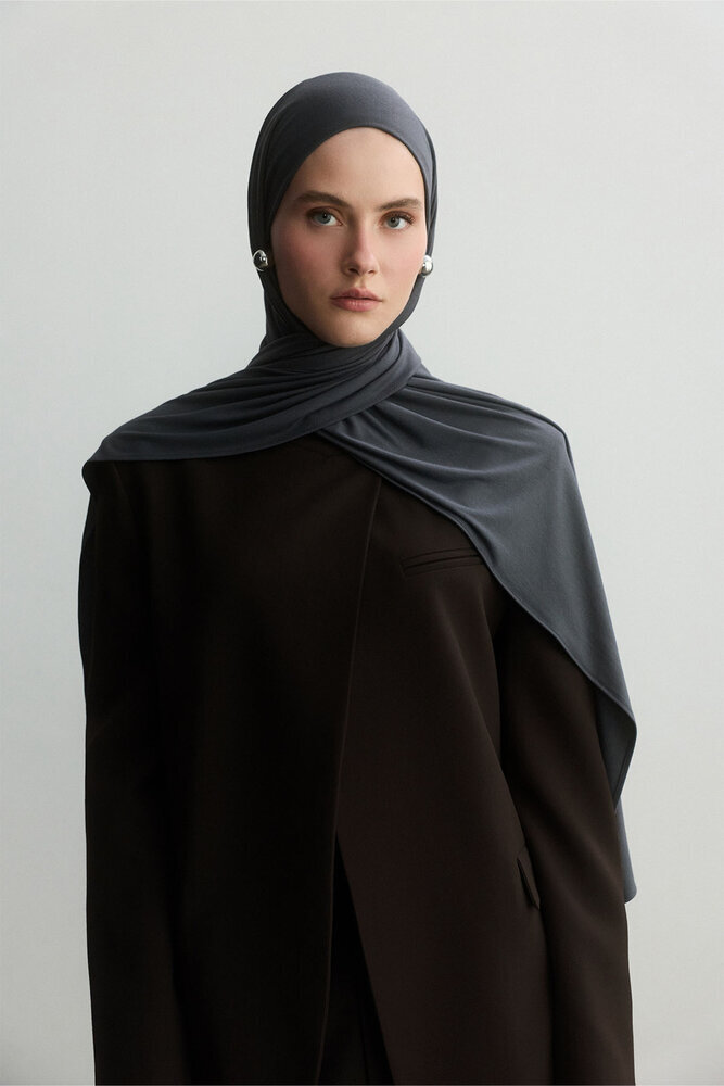 BE BLUE - FÜME BAMBU PENYE ŞAL