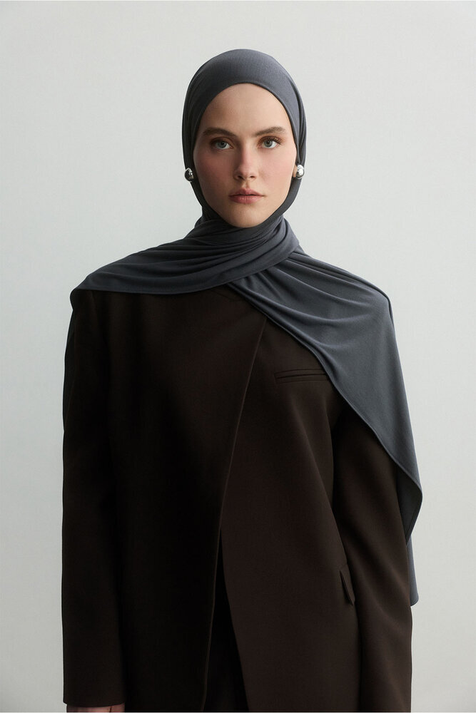 BE BLUE - FÜME BAMBU PENYE ŞAL