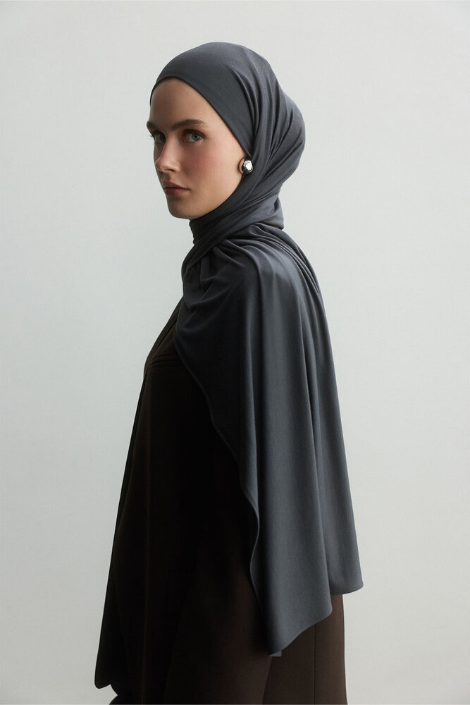 BE BLUE - FÜME BAMBU PENYE ŞAL