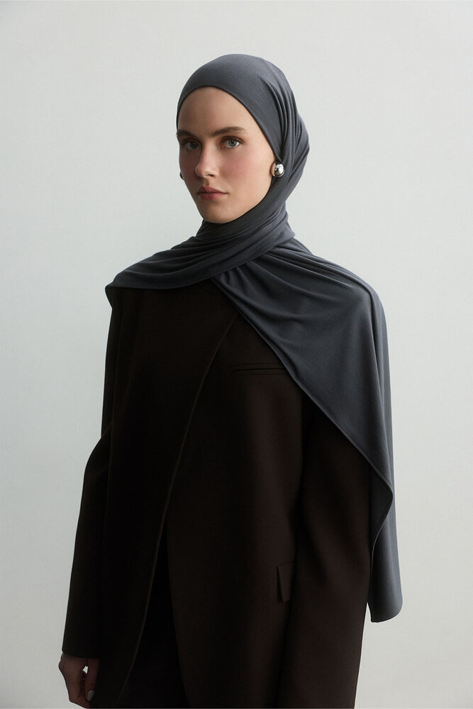 BE BLUE - FÜME BAMBU PENYE ŞAL